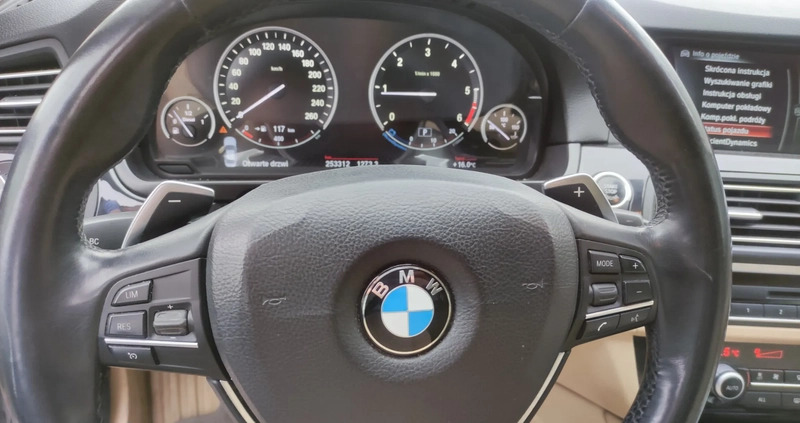 BMW Seria 5 cena 48750 przebieg: 253300, rok produkcji 2013 z Warszawa małe 154